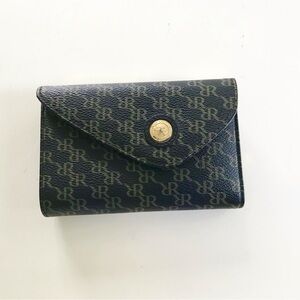 ✨Rioni Signature RR Print Leather Wallet Made in Italy